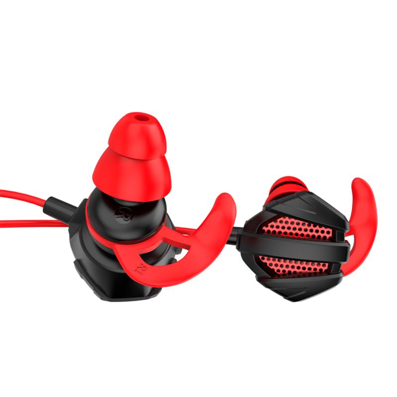 Portable Dynamic Noise Canceling In-Ear Wired Call Earphones Gaming Computer Earphone With Dual Mic