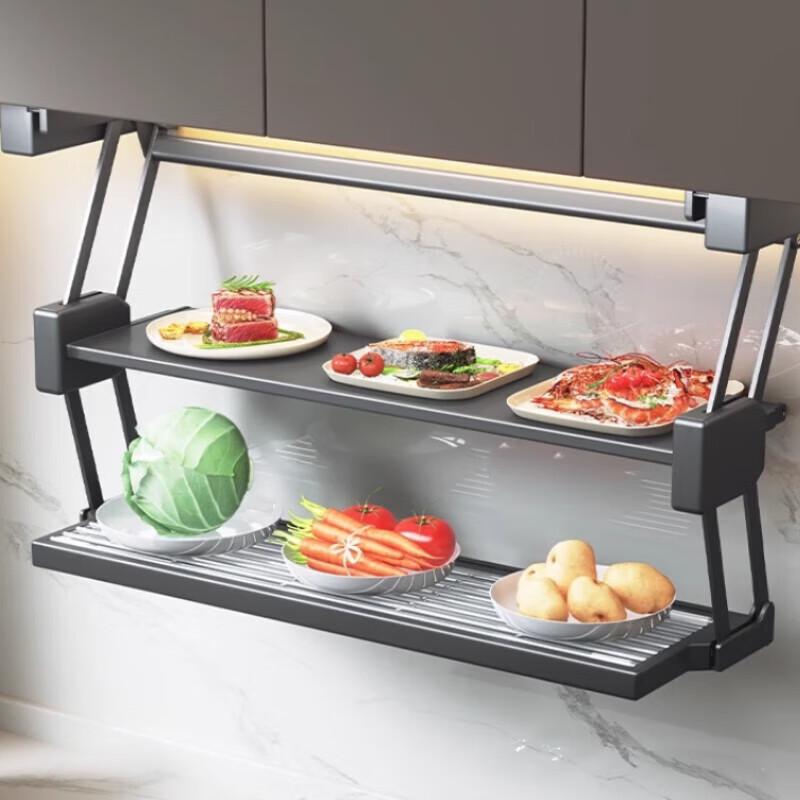 Telescopic Folding Kitchen Cabinet Storage Rack