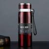 Large Capacity Insulated Stainless Steel Water Bottle with Portable Lanyard