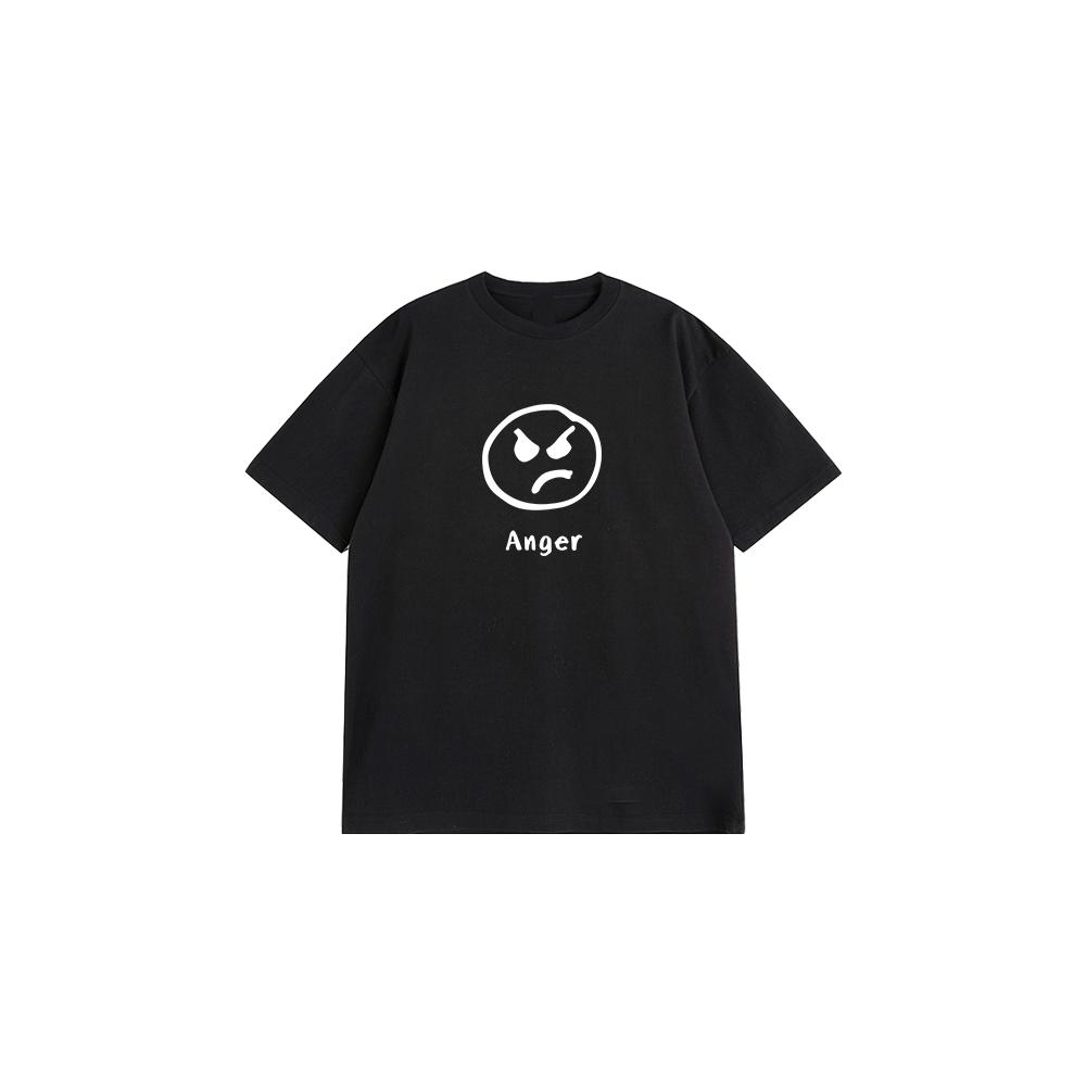 Trička s potiskem emotikonu hněvu Pánská Dámská Humor Kreativita Léto 100% Čistá bavlna Krátký rukáv Streetový styl Neformální Volné topy