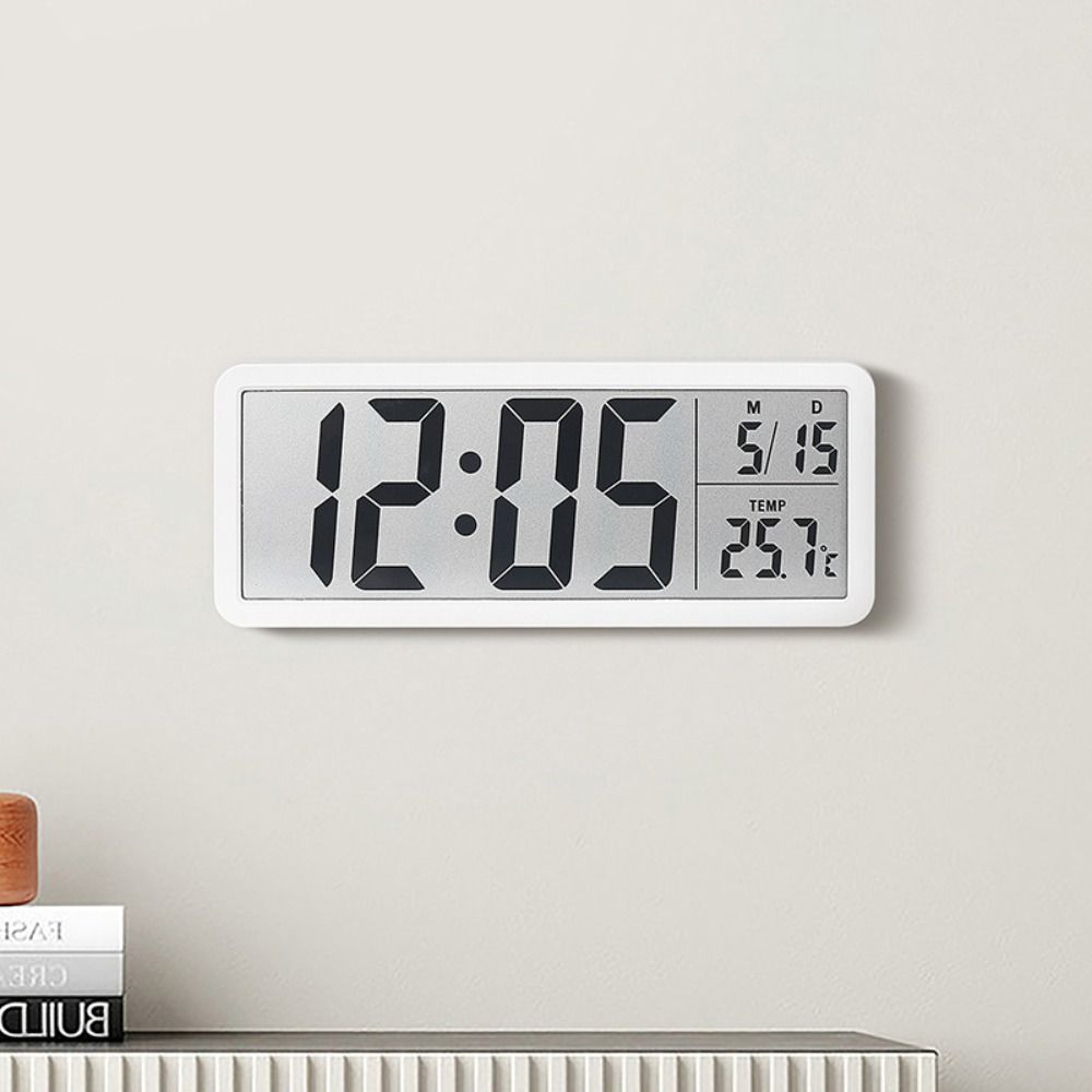 New Wall-mounted Electronic Wall Clock Multi-functional Date Digital LED Clocks Temperature Calendar Display Table Clock