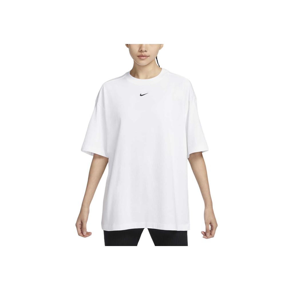 New Nike Sportswear Essential Women's Oversized Short-sleeve T-Shirt White DX7911-100