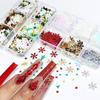 Snowflake Nail Art Flakes Slice Decoration Acrylic 3D Design Manicure Accessory For Mix Christmas Nails Charms Sequins Tips Kit