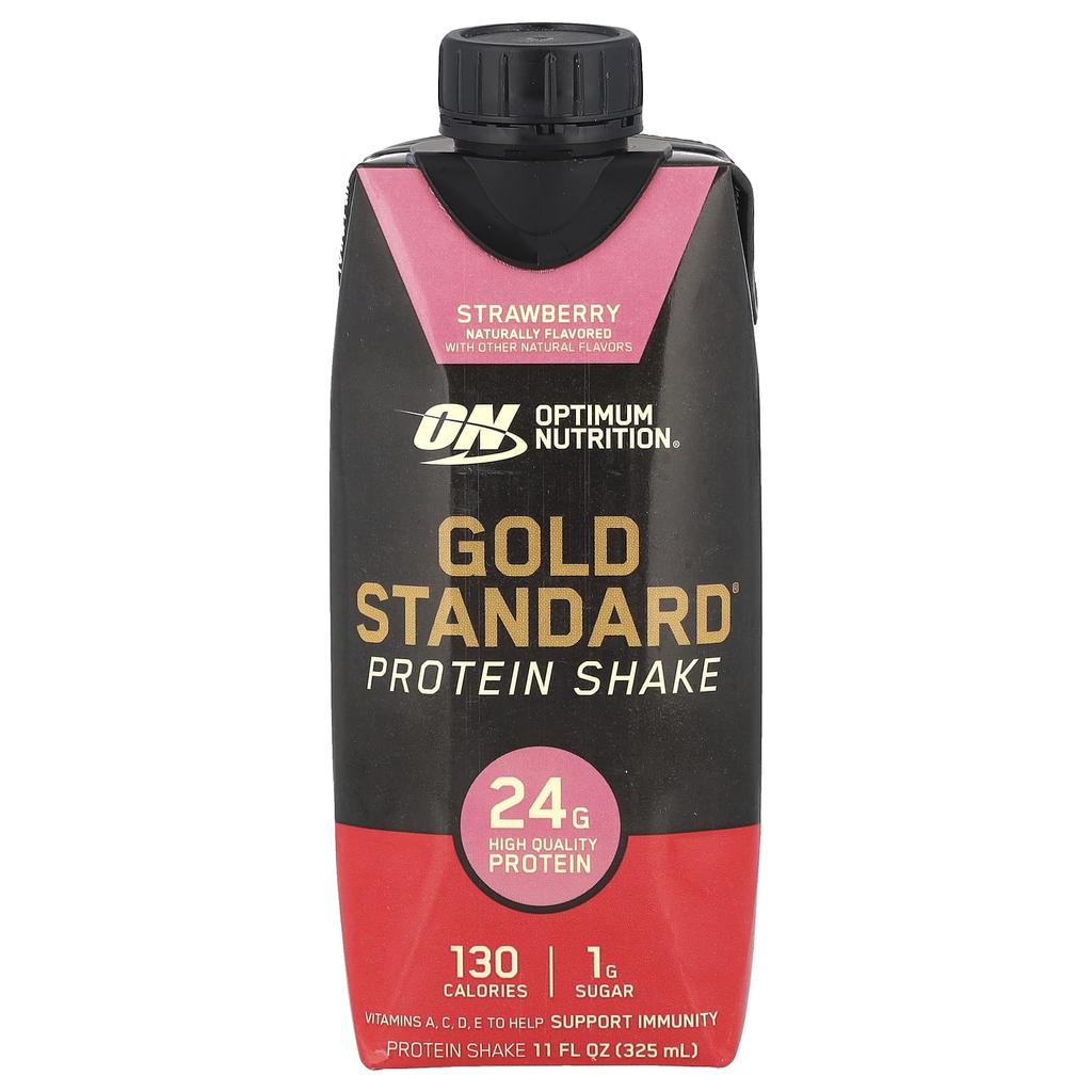 Gold Standard® Protein Shake, Strawberry, 4 Pack, 325 Ml (11 Fl Oz) Each