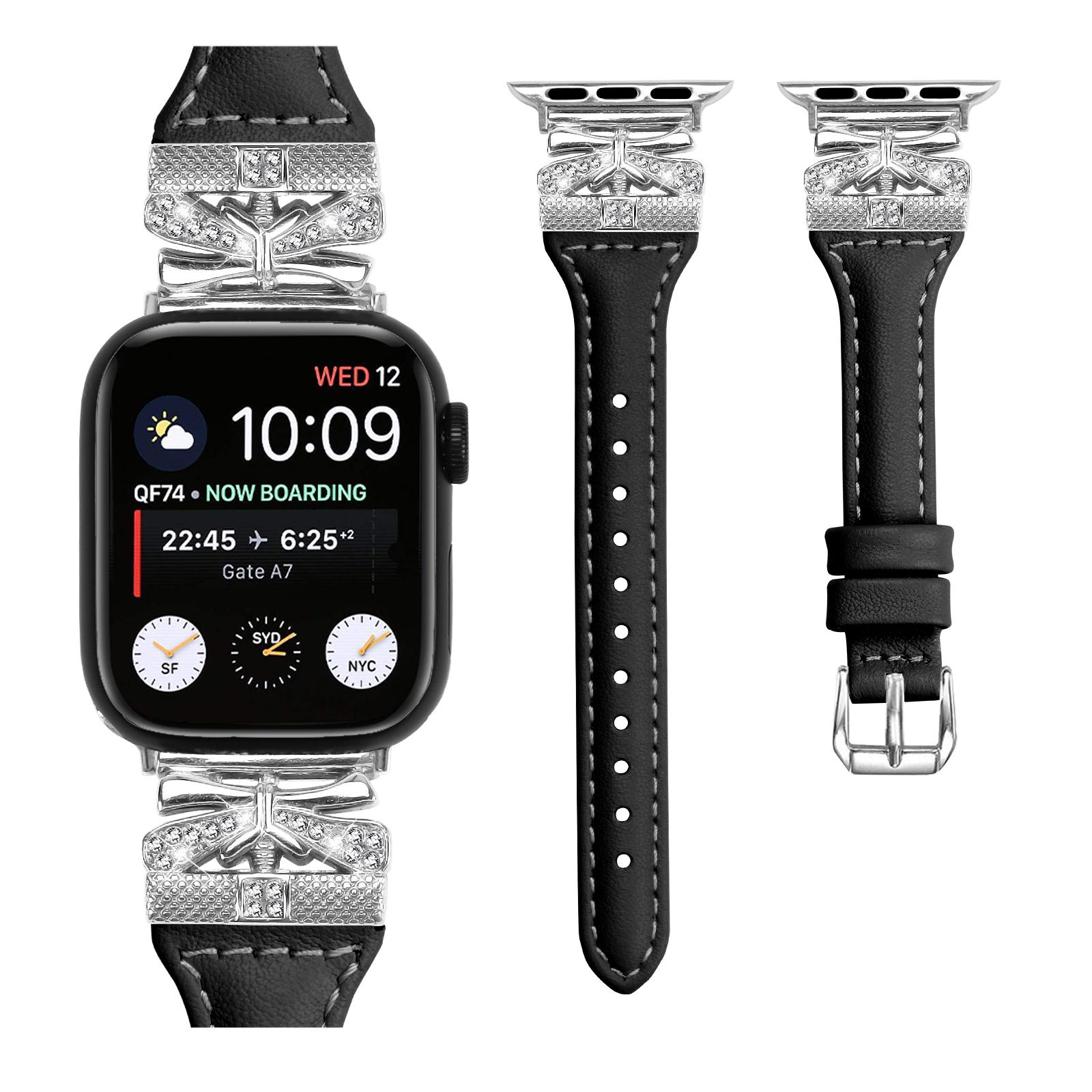 

Watch Strap for Apple Watch Series 10 42mm/9 8 7 41mm/SE (2023) SE (2022) SE 6 5 4 40mm/3 2 1 38mm Silver Buckle Band Grey