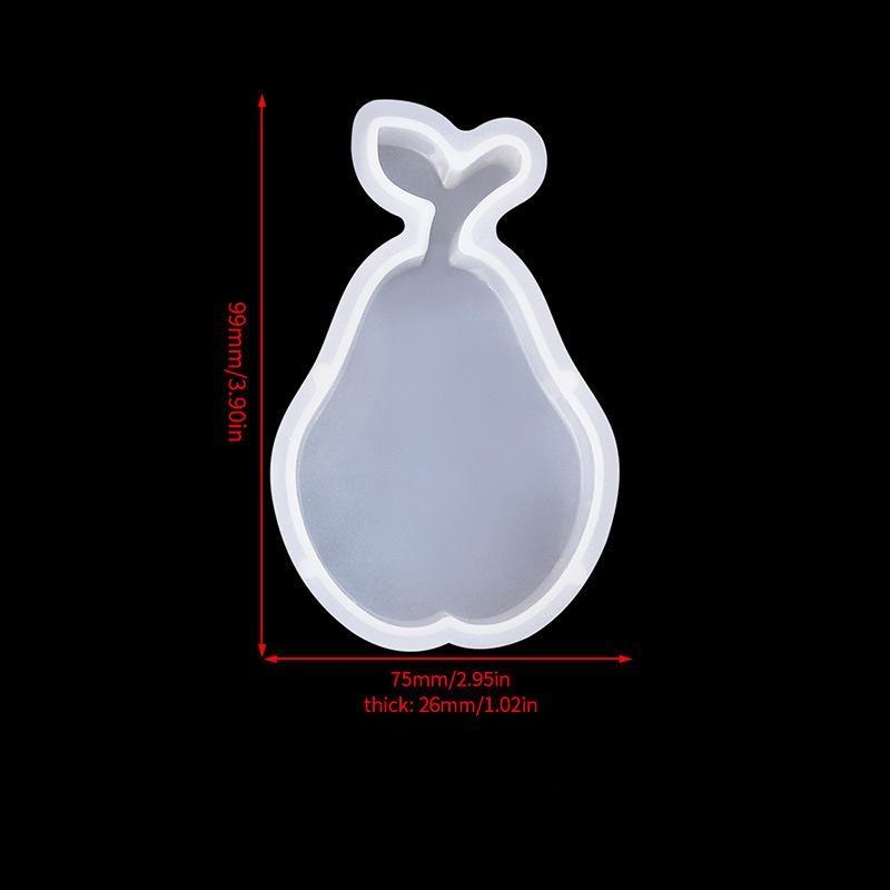 

Форми для свічок у формі фруктів. Яблуко, груша, полуниця. Силіконова форма. Смола. Гіпсова свічка. Форми для мила. Воскові прикраси. pear