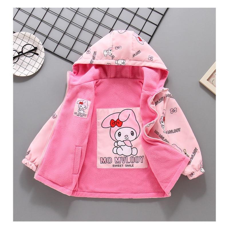 Girl S Big Kids Two Sided Fleece Lined Thick Fashion Jacket