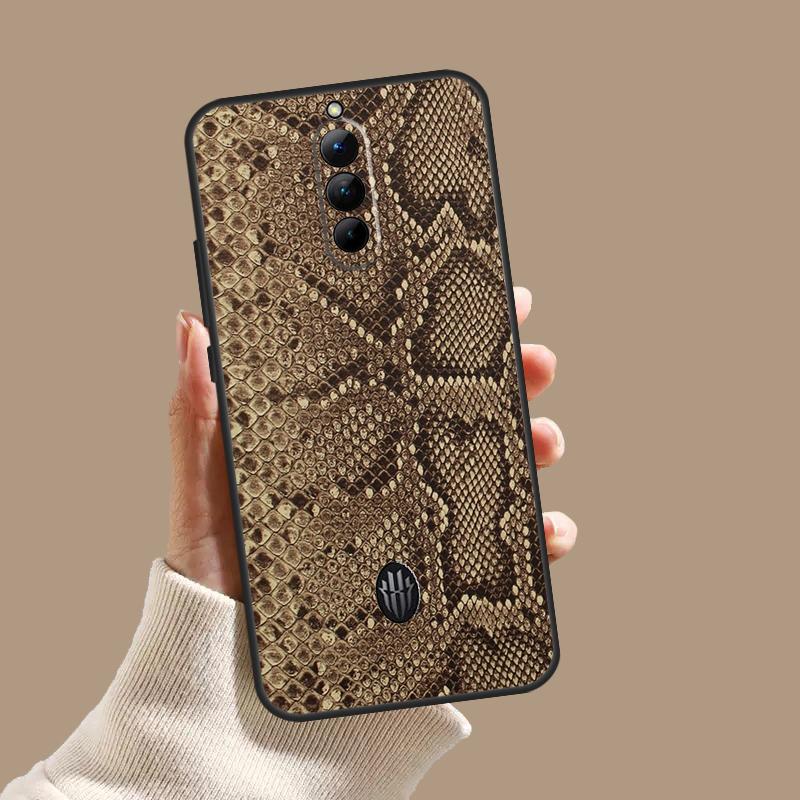 Snake Skin Case For ZTE Nubia Red Magic 10S 9S 8S 8 9 10 11 Pro Plus 5G 6R 6 7 6S 7S Pro 10 Air Cover
