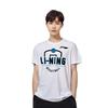 Li Ning T Shirts Men's White Crew Neck Moderate Straight Fit ATSQ483-2