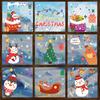 Christmas Snowman Decorations, Snowflakes, Electrostatic Window Decorations, Festive Scene Arrangements, Glass Door Stickers