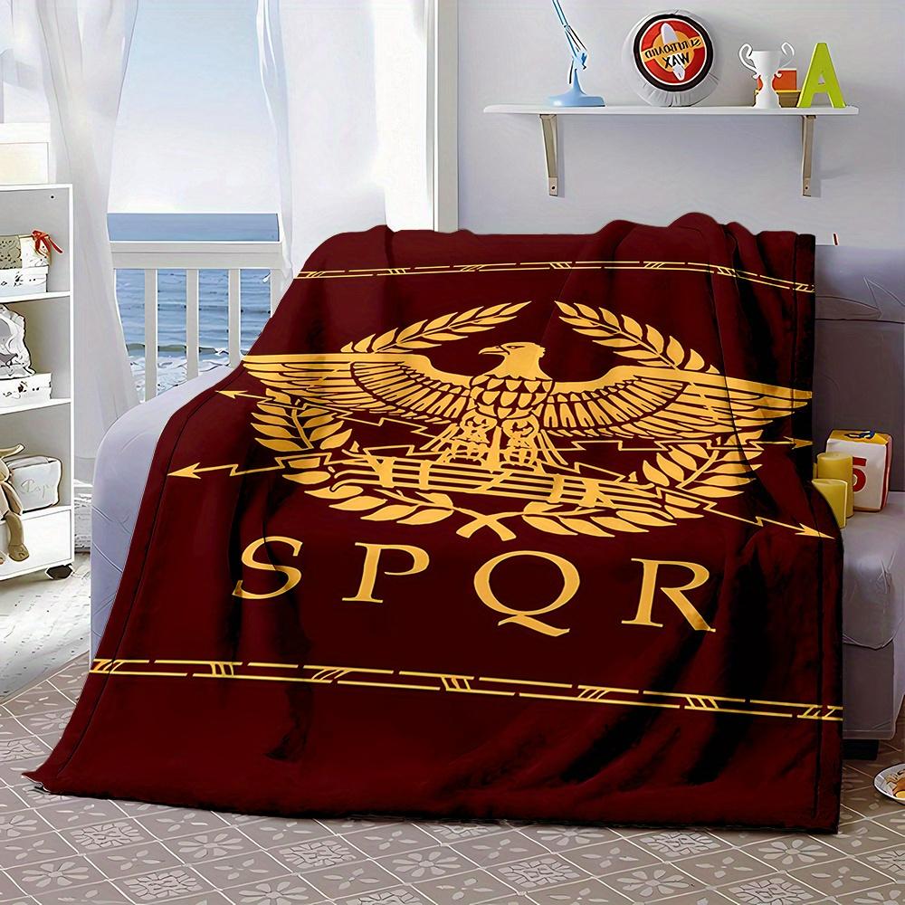 1pc Roman Eagle Fleece Blanket, Historical Home Decor, Ideal Gift for History Enthusiasts & Small Present