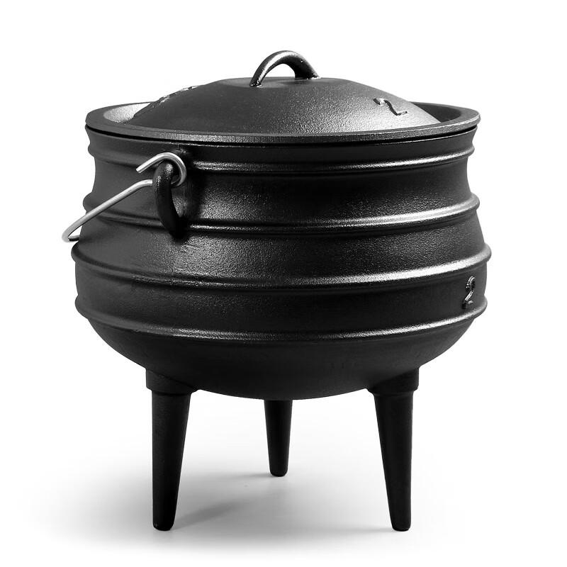 ZISIZ Outdoor Cast Iron Camping Cauldron