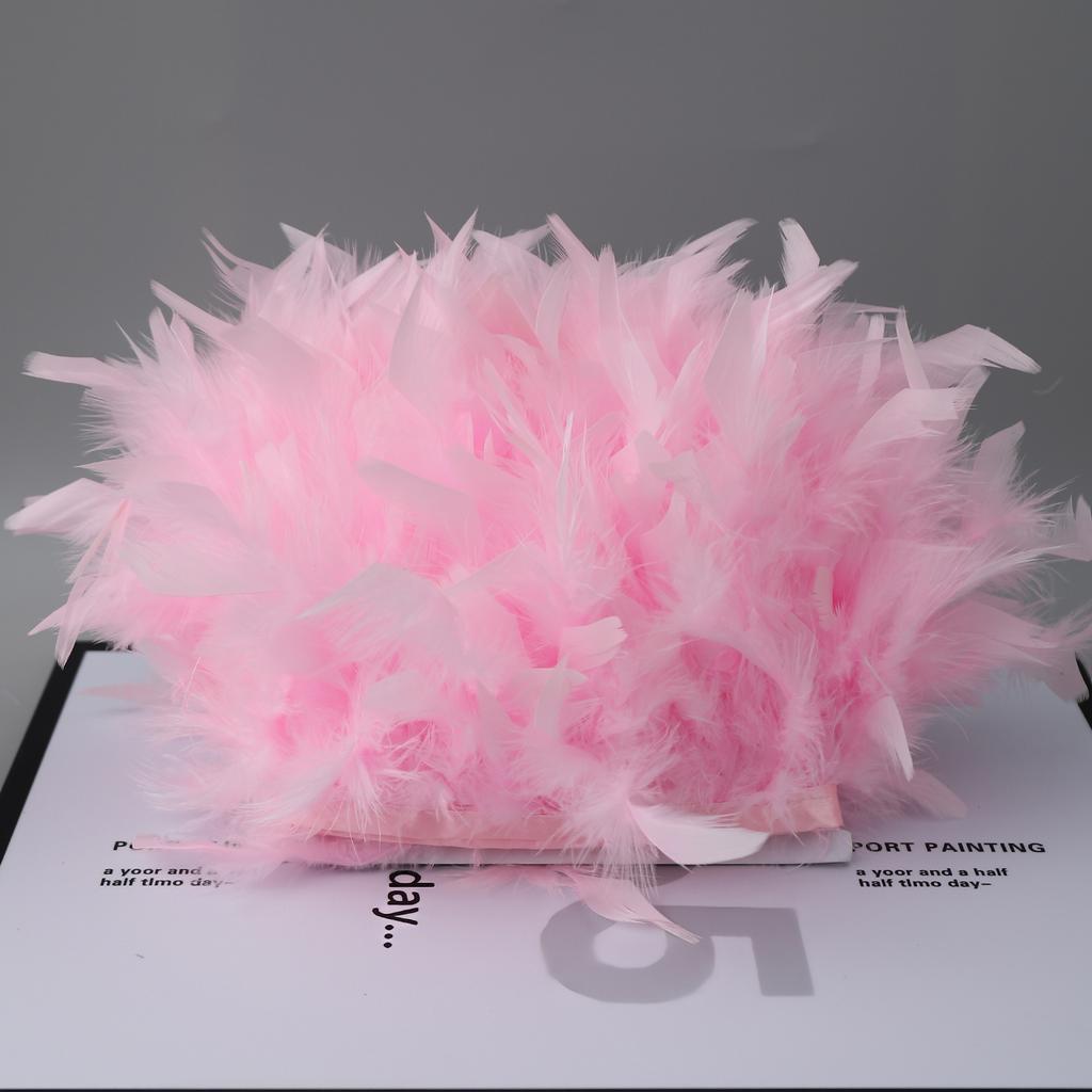 Feathers Trim Fringe Ribbon For Wedding Dresses Diy Crafts Materials Party Cosplay Feather Woman Costume Home Sewing Decoration