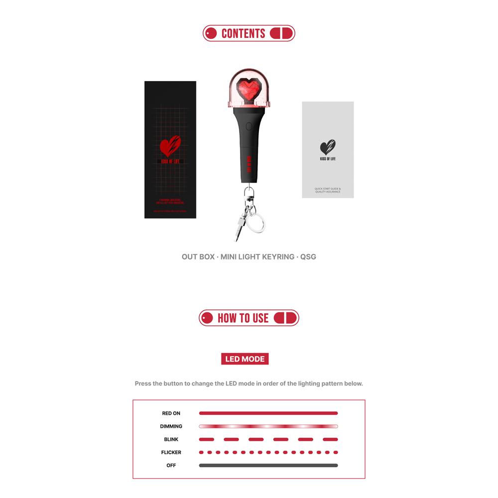 KISS OF LIFE - Official Mini Light Keyring