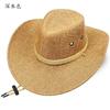 Hat Men's Big Eaves Sun Hat Outdoor Beach Hat Sun Hat Men's Hat Mountaineering Hat Panama Cowboy Hat