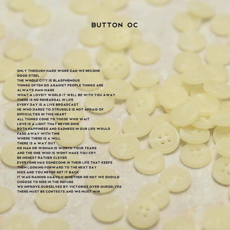 Four-Eye Resin Buttons, Shirt Sleeve Collar Buttons, Clothing Accessories, Accessories, Knitted Cardigan, Top Buttons.