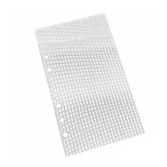 Clear A5 Acrylic Planner Cover Loose-Leaf Shell Sleek Minimalist 6-Ring Binder Jacket for Office School Travel Magazine Modern Transparent Protector