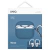 UNIQ case for Nexo AirPods 4 + Ear Hooks Silicone blue/pacific blue