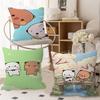 Bubu Dudu Cartoon Cushion Cover Car Throw Pillow Case For Sofa Car Christmas Gift 40X40Cm 45X45Cm