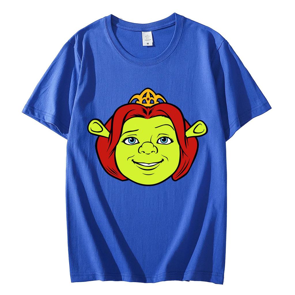 Shrek Fiona Big Face Funny Meme Tshirts High Quality Fashion Short Sleeve Tshirt Unisex Women Casual Loose 100cotton T Shirts