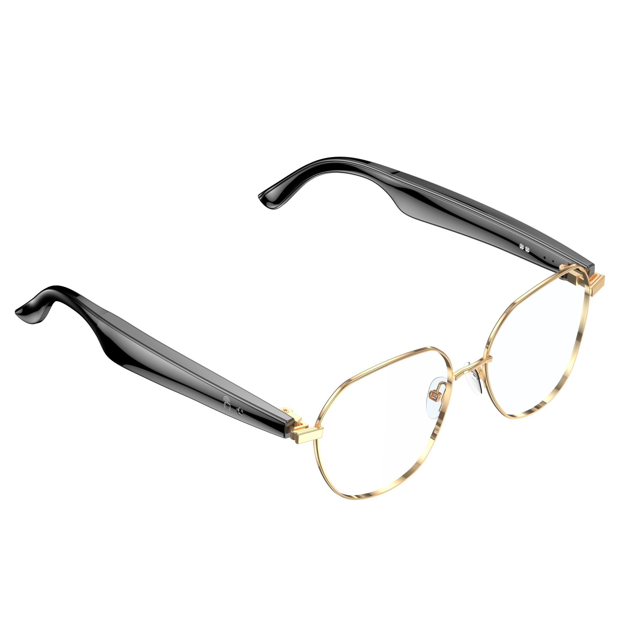 

W100B Business Style AI Real-Time Translation Voice Assistant Smart Glasses Bluetooth-Compatible Fashion Eyewear Type A