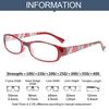 Fashion Vintage Portable Flowers Ultra Light Frame Eye Protection Anti-Blue Light Eyeglasses Reading Glasses