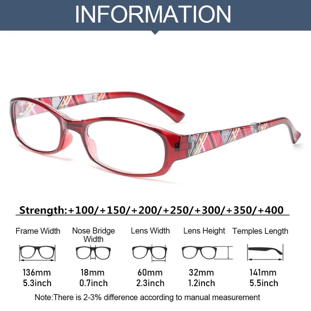 Fashion Vintage Portable Flowers Ultra Light Frame Eye Protection Anti-Blue Light Eyeglasses Reading Glasses