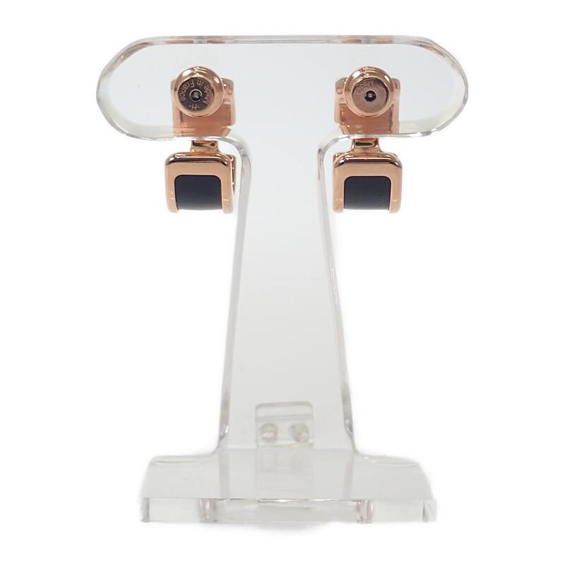 HERMES   Pierce black/Pink Gold Box Scarf/metal Women