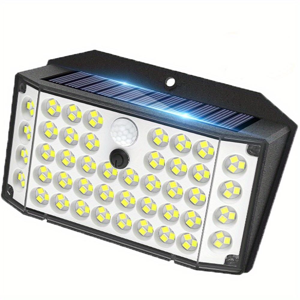 

132 светодиодных солнечных светильника с датчиком движения, широкоугольное освещение, уличный садовый забор, стена, двор, безопасность, солнечный прожектор 1PC