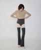 Debiweeo New Wave Holic Crop Long Sleeve Tee Devi-T0047-Beige