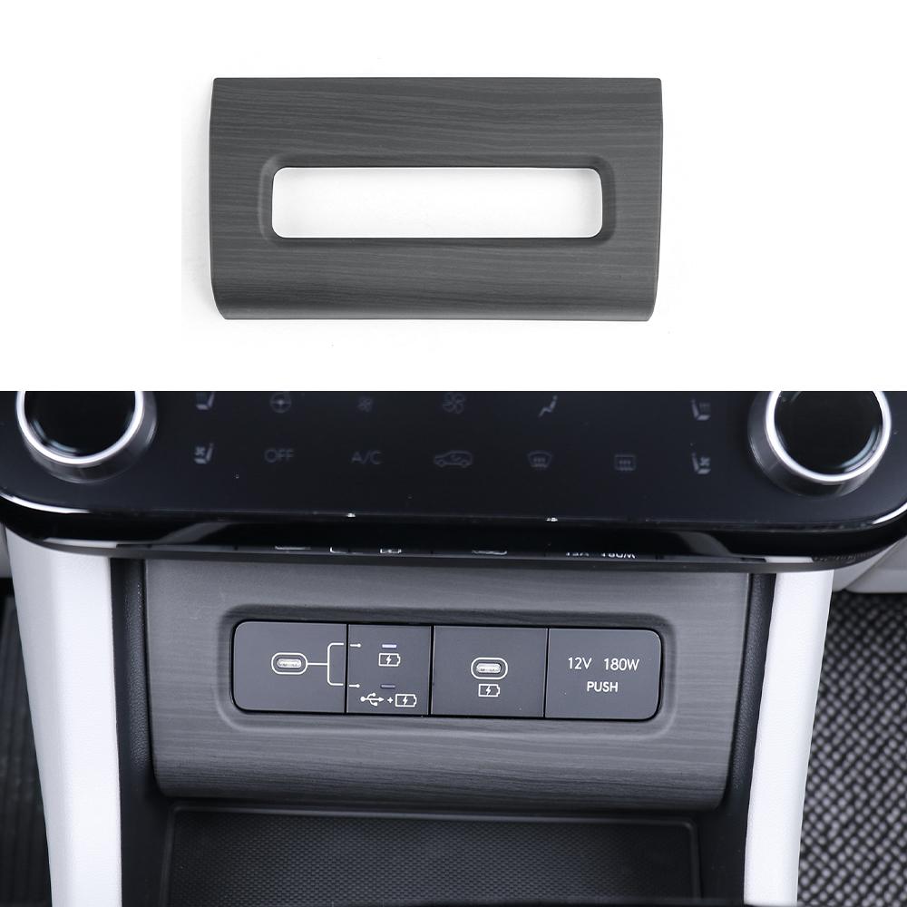 Pour Hyundai Tucson NX4 2026 Motif Bois Tableau de Bord Intérieur Console Centrale Levier de Vitesse Bouton de Fenêtre Couvercle d'Aérateur
