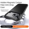 for MagSafe Carbon Fiber Aramid Style Case for iPhone 17 16 15 14 13 12 Pro Max Air 16e Plus Magnetic Anti-drop Cover LMD005