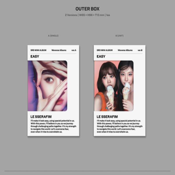 LE SSERAFIM Mini 3. album [EASY] (Weverse Albums Ver.)