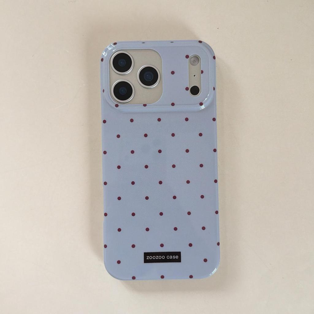 Polka Dot Soft Shell Case for iPhone 16 Pro/17 Pro Max