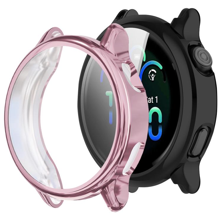 Tempered‑Film‑Integrated Electroplated Soft‑TPU Full‑Edge Shock‑Resistant Watch Protective Shell For Garmin Vivoactive 6 Smart Watch
