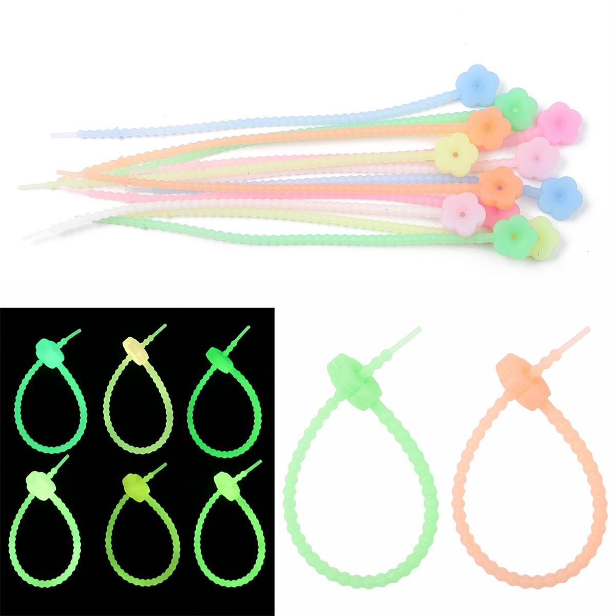 

1-10 шт. Красочный светящийся силиконовый брелок-стяжка Кошачья лапа/Голова кролика/Цветок/Пятиконечная звезда Брелок DIY Украшения для рюкзака Аксессуары 03 1pcs