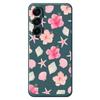 For Samsung Galaxy A17 5G Case Shell Peach Blossom Pattern Printing Straight Edge TPU Phone Back Cover