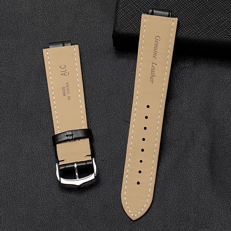 Blue Balloon Uhrenarmband aus echtem Leder für Damen und Herren, wasserdicht, hochwertiges Rindsleder, konvexe Oberfläche