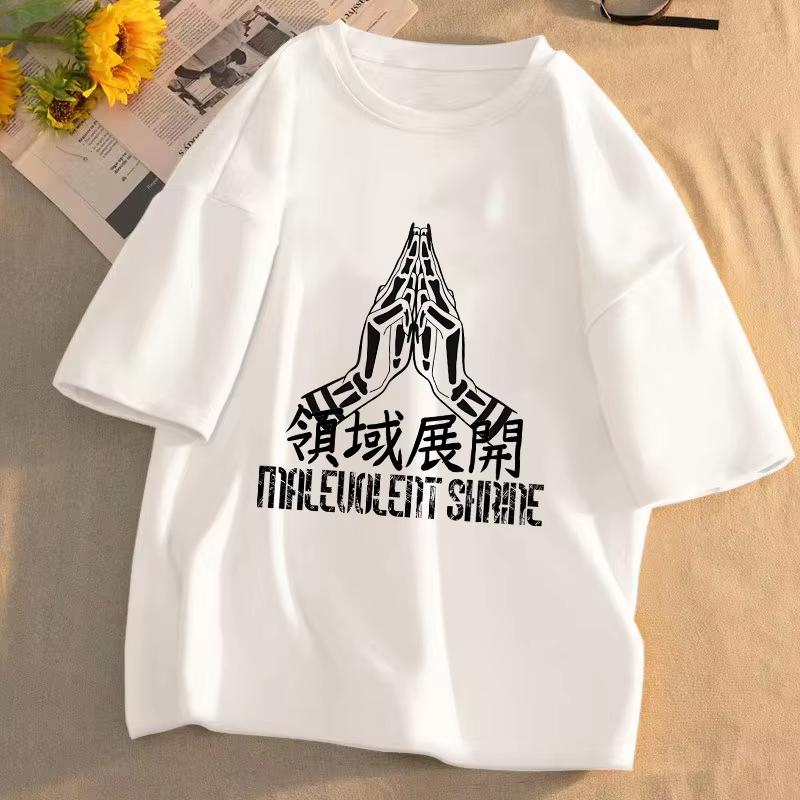 Jujutsu Kaisen Anime Gojo Satoru Itadori Yuji Printed Tshirt Mens and Womens Tshirt Mens Top Sports Tshirt Mens Tshirt