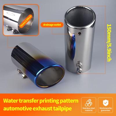 Univerzální nerezová koncovka výfuku pro automobily (6.8-7.3CM)