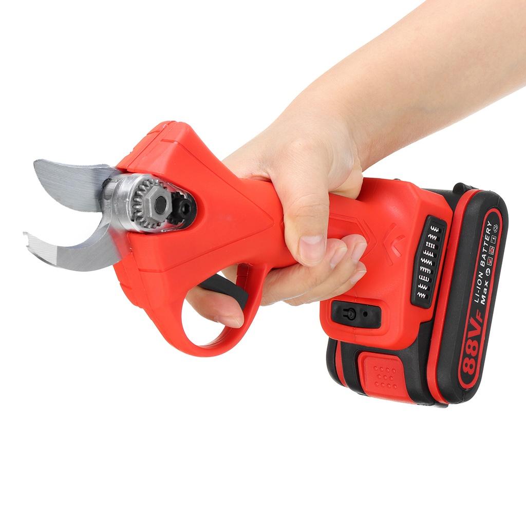 

88 В 1080 Вт 4 мини электрическая цепная пила 30 мм беспроводной секатор секатор с 2 шт. аккумуляторная батарея EU вилка 2 в 1 набор инструментов для деревообработки