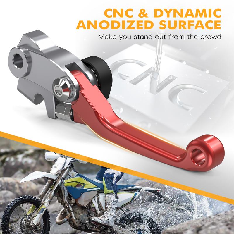 NICECNC For GasGas EC 300 EC 250 2021-2025 BrakTec Folding Clutch Lever Brake Lever For Husqvarna TE 300 TE 250 FE 450 2022-2024