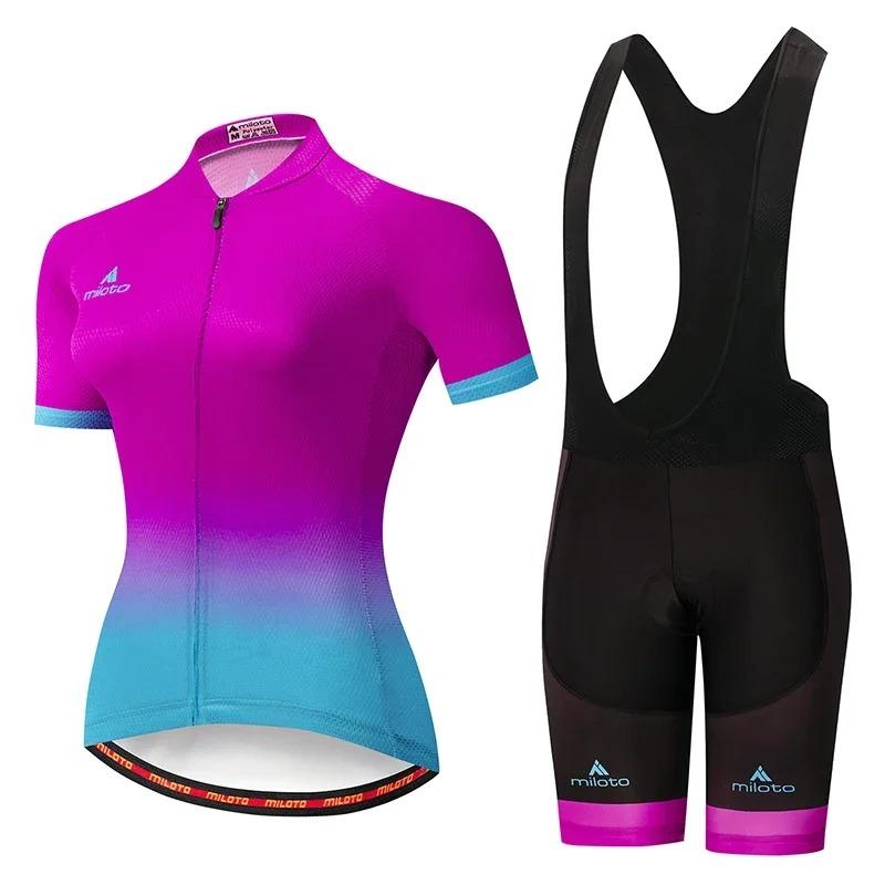 Women, MTB Bike Clothing, Racing Bicycle Clothes, Cycling Wear, Jersey Set, 2026 Summer Breathable Cycling Suit Set