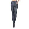 High Waist Slim Skinny Jeggings Mit Taschen Denim-Print Fake Jeans Damen Sehen Aus Wie Leggings Nahtlos Sexy Dehnbar Volle Länge