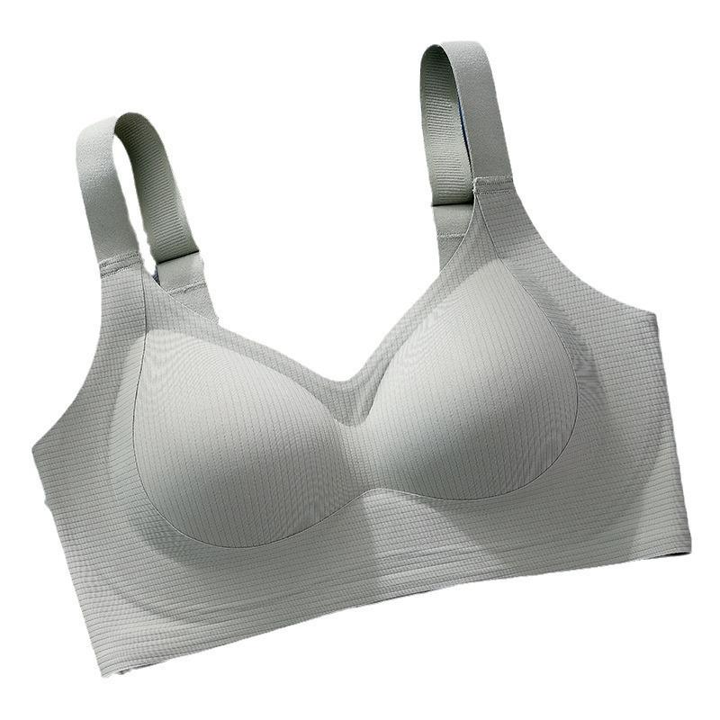 Lift and shape peach chest soft support seamless underwear fixed cup small chest gather anti-sagging large size bra