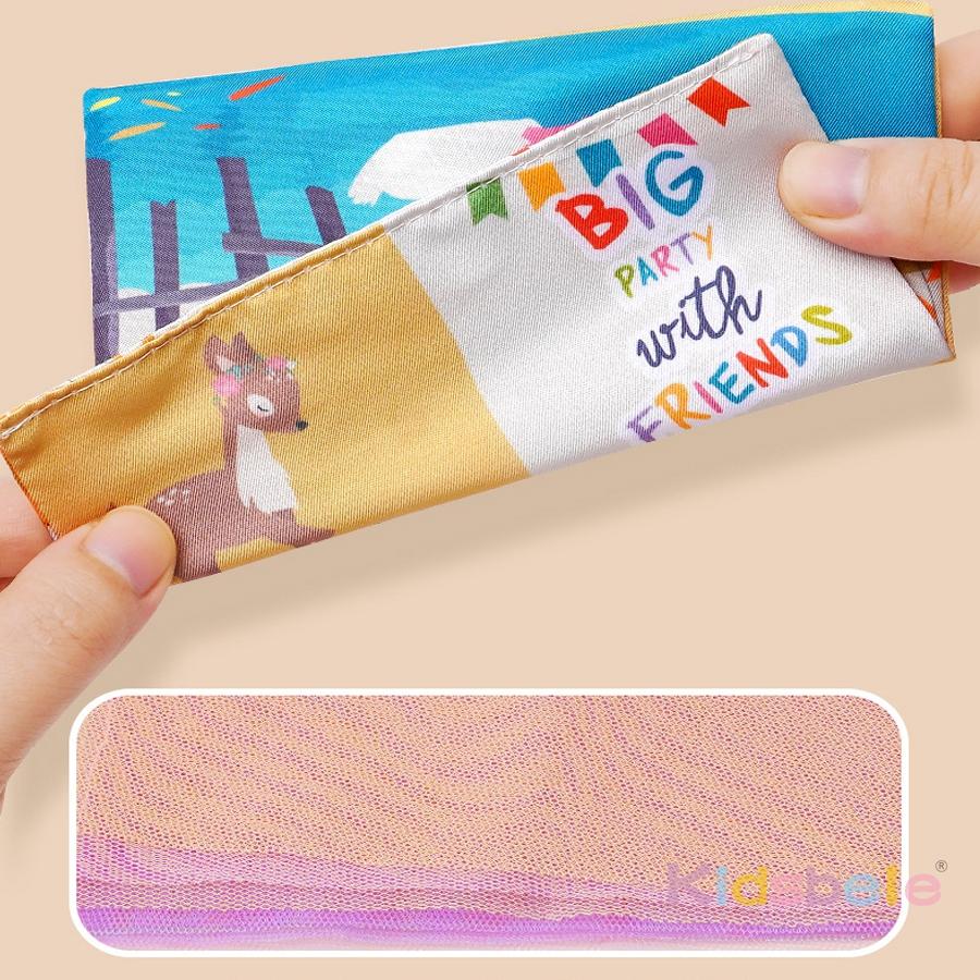 Baby Tissue Box Toy With Sensory Crinkle Paper | Montessori Soft Early Learning Toy For Infant Toddler | Pulling Game 6-18 Month