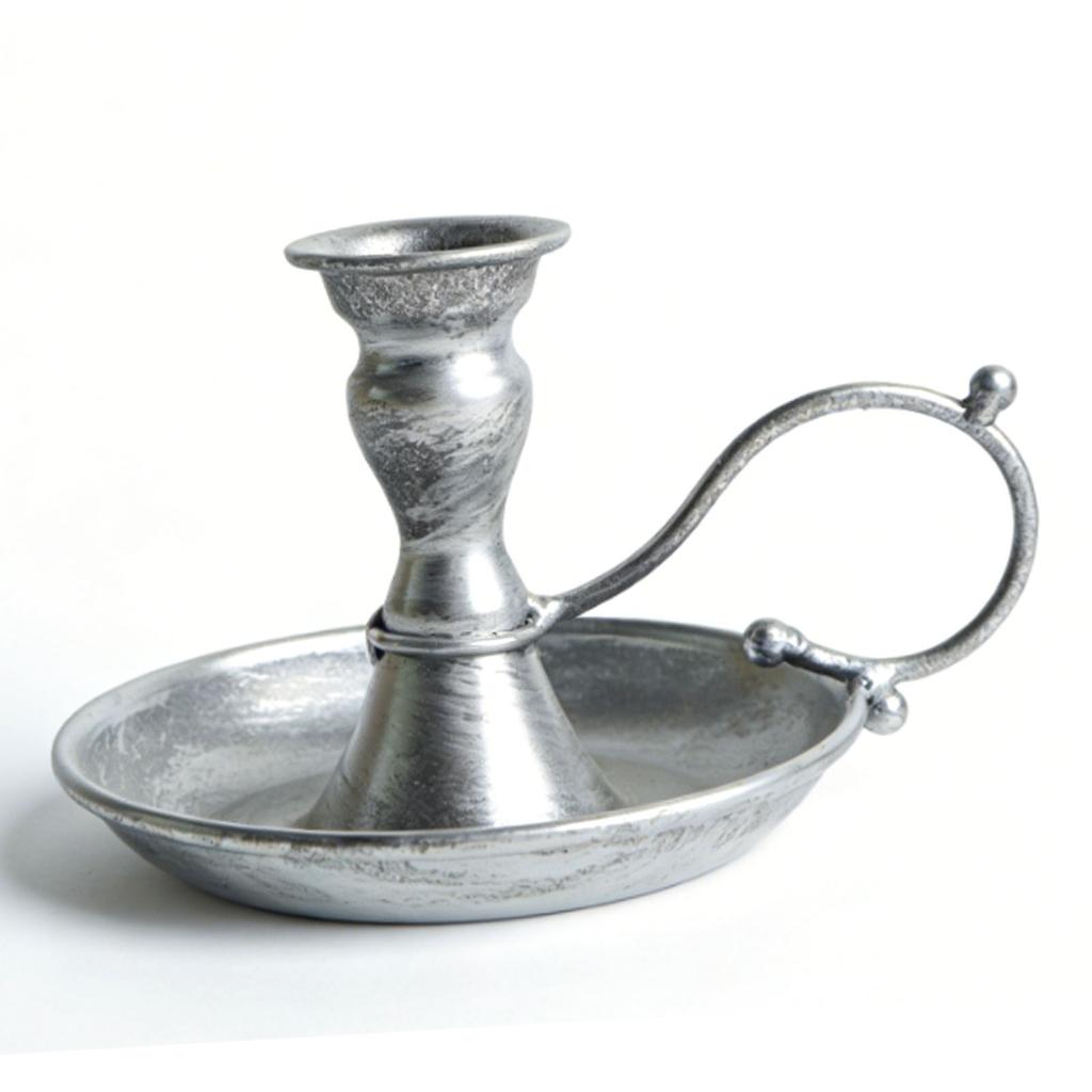 Candlestick Holder Metal Vintage Candlestick Holder with Handle Stable Base for Table Centerpieces Wedding Housewarming