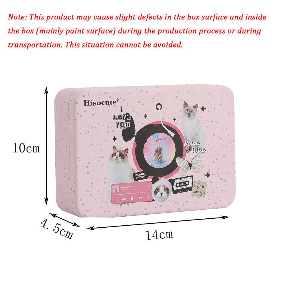 Desktop Storage Box Hand Account DIY Material Large Capacity Storage Box Idol 3 Inch Photo Cover Storage Iron Box Self-Printing Photo Organiser