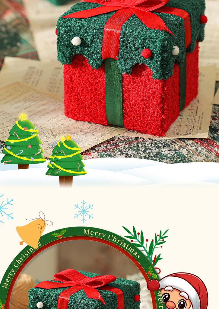 Christmas Velvet Apple Gift Box: Thickened Safe Packaging for Candy & Decorations