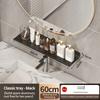Bathroom Rack Bathroom Shelf Toilet Storage Rack Toilet Kitchen Space Aluminum Hang On the Wall Punch-free Rack Hanging Shelves